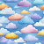 D2629 - Cute Sky Nuvens - Imagem 1