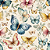 D2757 - Pastel Floral Borboletas - Imagem 1