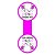 Lacre de sacola  Flork - Com carinho pra tu borda Pink C/100 UND - Imagem 1