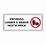 Placa de sinalização PVC - Proibido comer e beber nesta área - Imagem 1