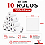 10 Rolos Etiqueta adesiva Térmica 100x100 - Imagem 2