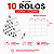 10 Rolos Etiqueta adesiva Térmica 22x14 - Imagem 2