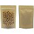Sacos Stand Up Pouch 12x20cm Kraft Frente Transparente - Pct c/ 50 - Imagem 3
