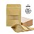 Saco Stand Up Pouch Kraft c/ Visor 14x22+4 cm - Pct c/ 50 - Imagem 1