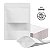 Saco Stand Up Pouch Kraft Branco 10x15+3 cm - Pct c/ 50 - Imagem 1