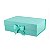 Caixa Dobrável Tiffany Papel e Cetim (P) 28.2x20.2x9.2 cm - Imagem 1