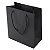 Sacola de Papel Preta Lisa (L) 32x26x12cm - Pct c/ 12 - Imagem 2