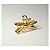 Piranha de Metal para Cabelo 7cm Dourada e Prata -  Pct c/ 12 - Y575-16 - Imagem 1