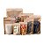 Sacos Stand Up Pouch 16x24cm Kraft Frente Transparente - Pct c/ 50 - Imagem 1