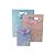 Sacola de Papel P/ Presente com Velcro Estampa Flores (M) 19x9x27cm - Pct c/ 12 - Imagem 1