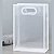 Sacola PVC Branca para Presente (M) 21x27x11cm - 12un - Imagem 1