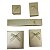 Caixa de Papel para Presente 13x17x3cm - Dourado - Imagem 1