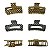 Piranha de Metal 9cm Prata e Dourado - Pct c/ 12  -Y575-11 - Imagem 1