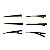 Bico de Pato de Metal p/ Cabelo 10.5cm Dourado e Prata - Pct c/ 12 - Imagem 1