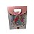 Sacola de Papel P/ Presente c/ Velcro Estampa Flores (M) 19x9x27cm - Pct c/ 12 - Imagem 1