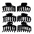 Piranha De Nylon Inquebrável p/ Cabelo 6 cm - Pct c/ 12 - 6490-ACN2 - Imagem 1