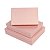 Conj. 3 Caixas de Papel P/ Presente Rosa - Imagem 1