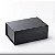 Caixa Dobrável de Papel Preta P/ Presente c/ imã 28.2x20.2x9.2cm - Imagem 1