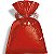 Saco para Presente Metal Liso Vermelho 8x8cm - Pct c/ 100 - Imagem 1