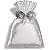 Saco para Presente Metal Liso Prata 10x14cm - Pct c/ 50 - Imagem 1