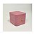 Caixa de Plástico Revestida em Veludo Rose 5x6x4cm - Imagem 1
