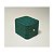 Caixa de Plástico Revestida em Veludo 5x6x4cm - Verde - Imagem 1
