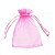 Saquinho de Organza Rosa Bebê 7x9cm - Pct c/ 100 - Imagem 1