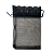Saquinho de Organza Preto com Renda 13x18cm - Pct c/ 50 - Imagem 1