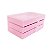 Expositor de Plastico Revestido em Veludo Rosa para Bijuteria 23X13X10Cm - Imagem 1