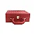 Maleta de Joias revestido de Couro Sintético Vermelho 25x17x9cm - Imagem 2