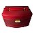 Expositor de Plástico Revestido em Veludo para Bijuteria Vermelho 21.5x15x13cm - Imagem 1