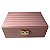 Expositor de Plástico Revestido em Veludo para Bijuteria Rosa 20x14x8cm - Imagem 1