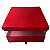 Caixa de Papel para Presente Vermelha 23x23x14cm - Imagem 1