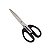 Tesoura de Metal e Plástico Preta 160x60mm - Imagem 3