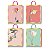 Sacola de Papel p/ Presente (M) 26x32x10cm c/ Flores - Pct c/ 12 - Imagem 1