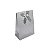 Sacola de Papel c/ Velcro Prata (SS) 7,5x4x10,5cm - Pct c/ 12 - Imagem 1