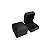 Caixa de Plástico para Aliança c/ LED Preto 6x6.5x4.5cm - Imagem 1