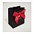 Sacola de Papel p/ Presente Preto Estampada 12x10x6cm - Pct c/ 12 - Imagem 1