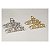 Piranha de Metal com Laço e Pérola - 8.5cm Prata e Dourado - Pct c/ 12  -Y575-38 - Imagem 2