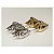 Piranha de Metal de Concha - 6.5cm Prata e Dourado - Pct c/ 12  -Y575-52 - Imagem 2