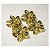 Piranha de Plástico p/ Cabelo de Flor Dourada - 9cm - Pct c/ 12 - 7629-WZ2 - Imagem 1