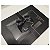 Caixa Dobrável Preta Papel com Visor e Laço de Cetim Removível (P) 20x18.2x8cm - Imagem 2