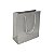 Sacola de Papel Prata Lisa (M) 18x10x23cm - Pct c/ 12 - Imagem 1