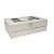 Caixa Dobrável Branco Papel com Visor e Laço de Cetim Removível (M) 28.2x20.2x9.2cm - Imagem 1