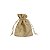 Saquinho de Juta Dourado com Brilho 9X12cm - Pct c/ 50 - Imagem 1