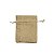 Saquinho de Juta Dourado com Brilho 9X12cm - Pct c/ 50 - Imagem 2