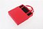 Caixinha de Papel Vermelho P/ Presente com Alça 12x16cm - Pct c/ 6 - Imagem 2