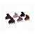 Piranha de Cabelo Four Star de Plástico Grande 8cm - 12 unidades - 6129L-XS2 - Imagem 1