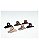 Piranha de Cabelo Four Star de Silicone Inquebrável Média 6cm - 12 unidades - 6372M-GYR2 - Imagem 1