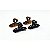 Piranha Nylon Inquebrável p/ Cabelo 8 cm Preta e Tartaruga - Pct c/ 12 - 6424-NABB2 - Four Star - Imagem 1